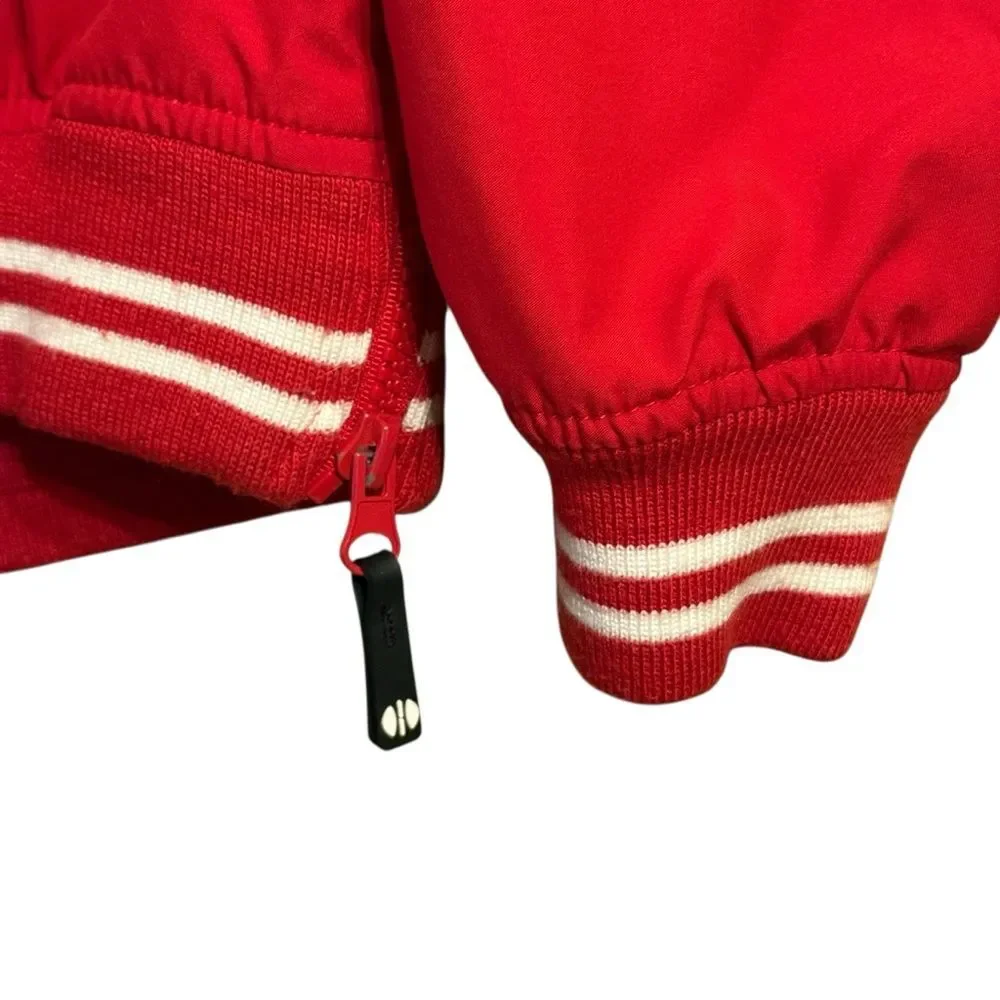 Vintage Holloway YMCA Red Pullover Windbreaker Bomber Unisex Jacket Size Small